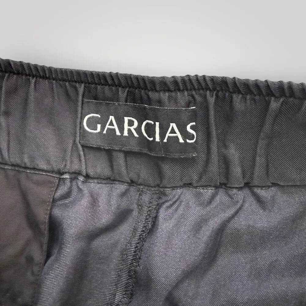 GARCIAS Men’s Bull-Logo Silk Trousers sz M